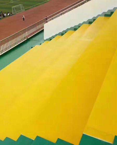 精河球场台阶翻新修补改造